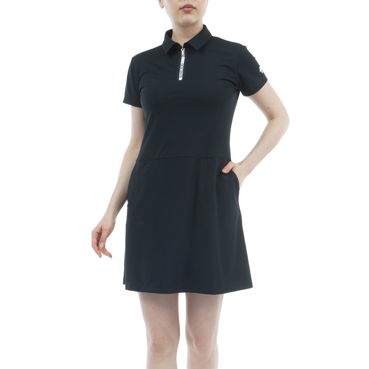 デサントゴルフ DESCENTE ゴルフ 開襟半袖ワンピース -デサント