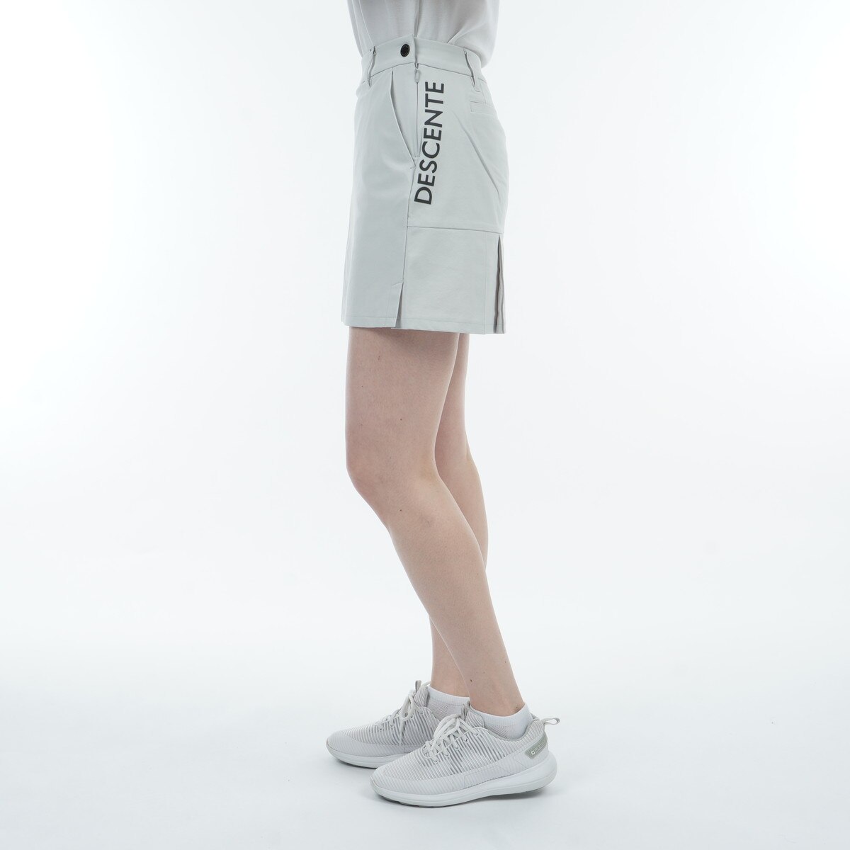 ストレッチ インナーパンツ付き バックプリーツスカート レディス