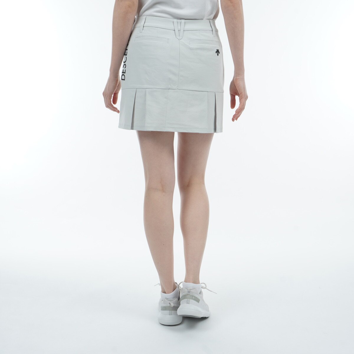 ストレッチ インナーパンツ付き バックプリーツスカート レディス