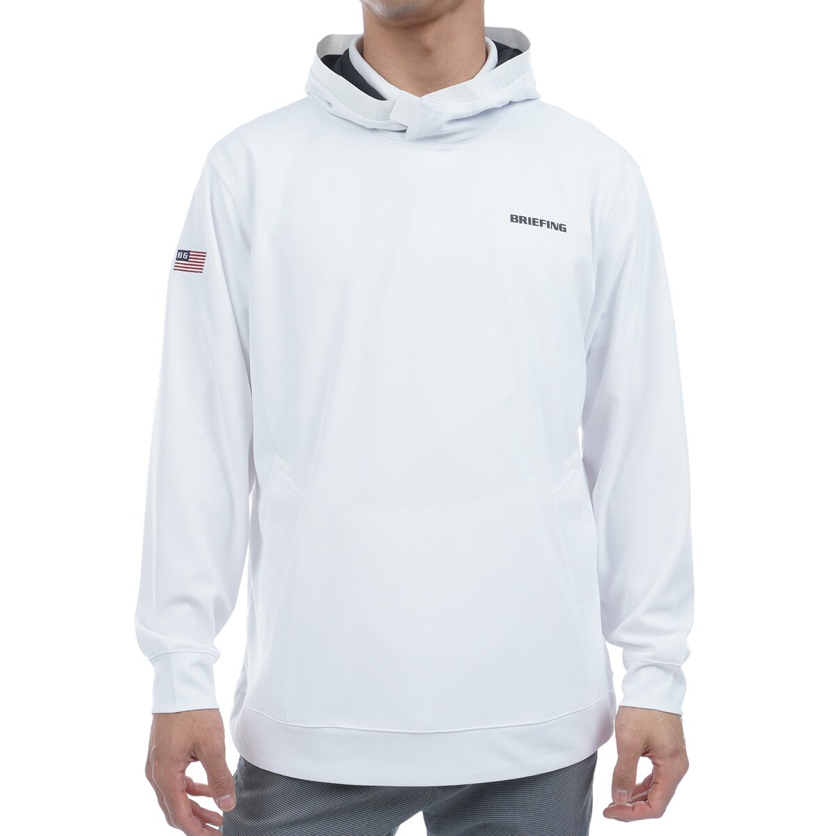 新品　BRIEFING MEN'S WR HOODIE RF ホワイトL WR RF フーディー(中間着(セーター、トレーナー))|BRIEFING