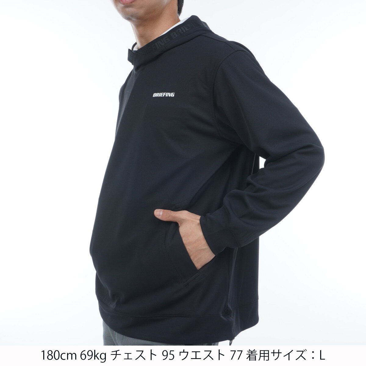 新品　BRIEFING MEN'S WR HOODIE RF ブラックM 0000772933_01.jpg?h=600&w=600