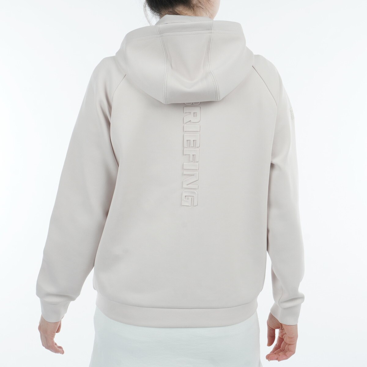 ストレッチ 3D ロゴ パーカー レディス(中間着(セーター、トレーナー