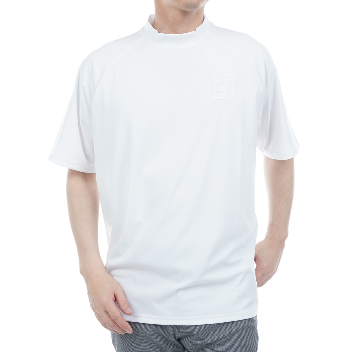値下げ 新品 送料込み ブリーフィングBIG BEAT SHIRT RF BIG BEAT ハイネック半袖シャツ(半袖シャツ・ポロシャツ