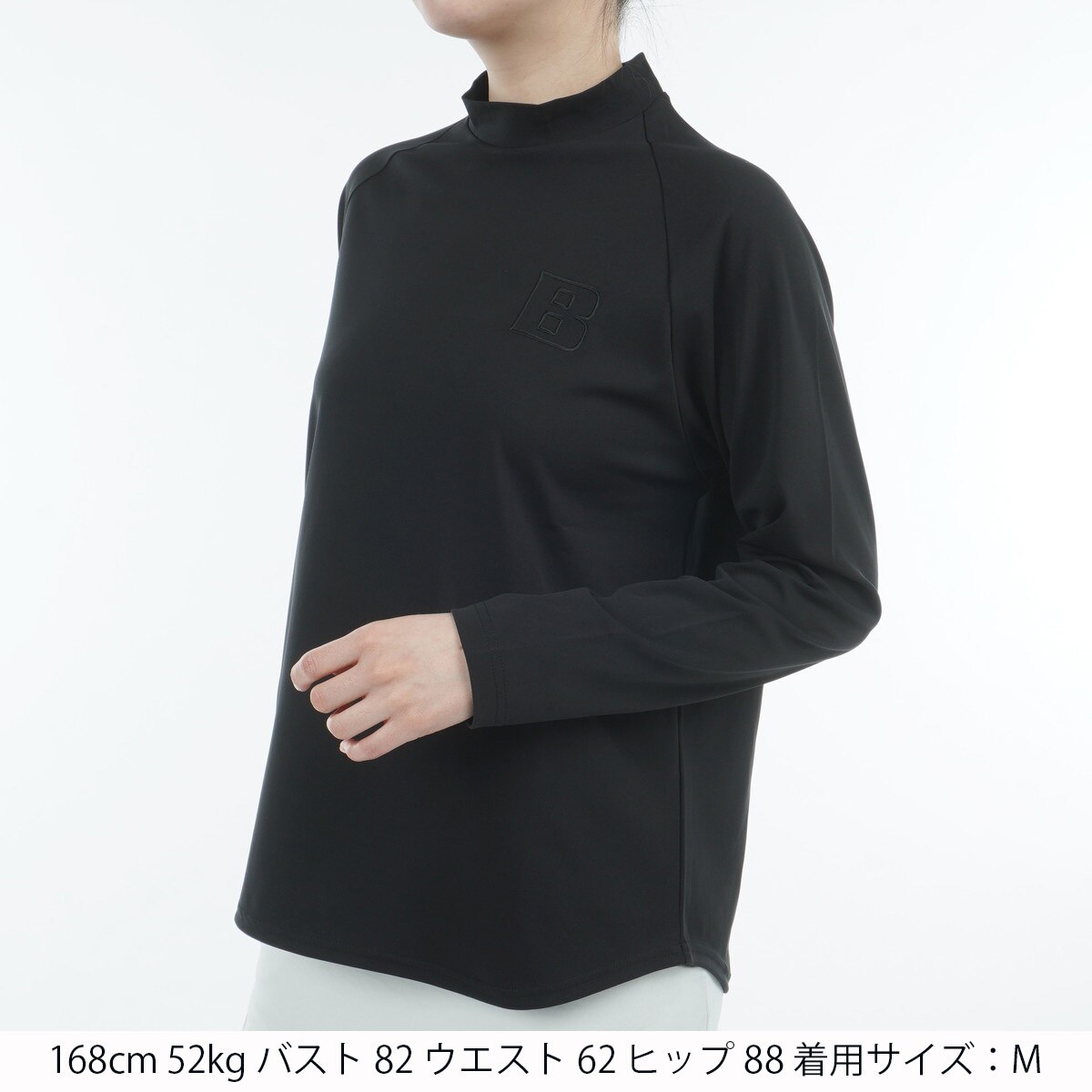 BRIEFING ブラック ハイネック 長袖シャツ BRIEFING 長袖ハイネックシャツ XL ブラック
