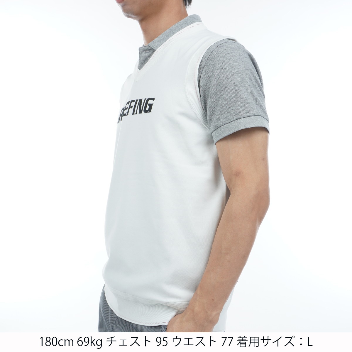 Vネックニットベスト(ベスト)|BRIEFING(ブリーフィング) BRG251M15の