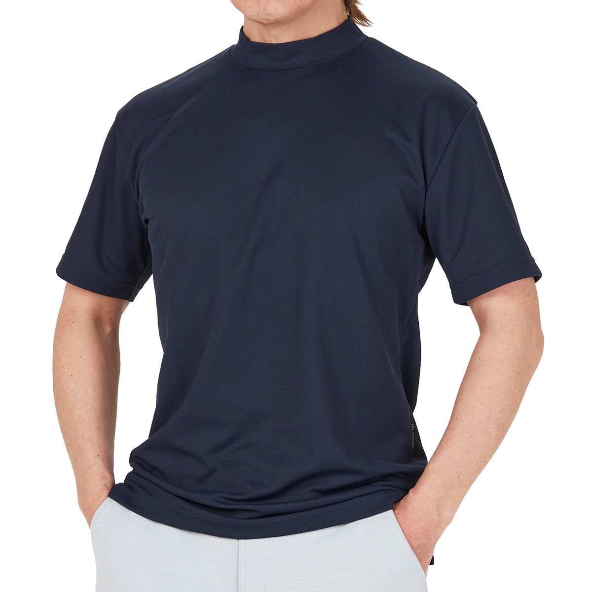 新品正規品【PG/size5】高品質半袖モックネックシャツ　ポロシャツ　速乾素材 高通気素材半袖モックネックシャツ(半袖シャツ・ポロシャツ)|GDO