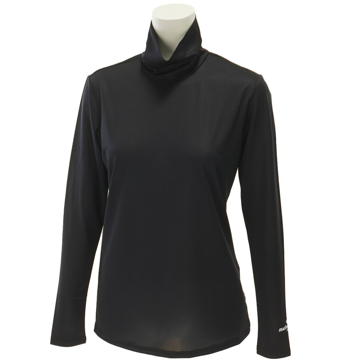 G/FORE　ハイネックシャツ　レディースゴルフ長袖トップス　黒 ハイネック長袖インナーシャツ レディス(【女性】機能（トップス