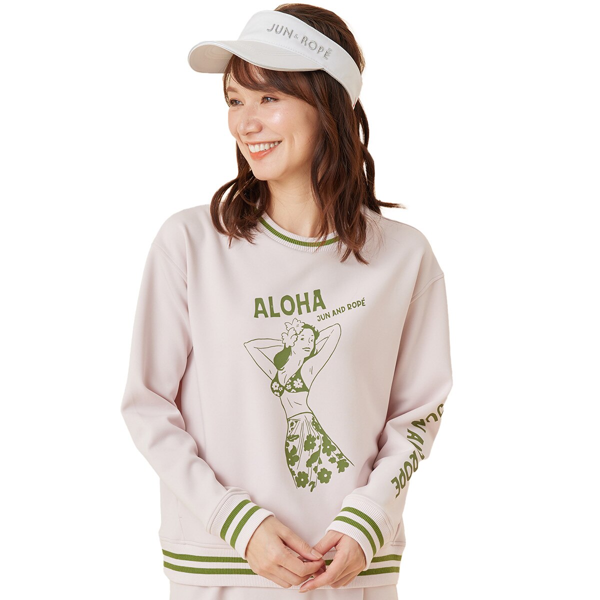 セール・アウトレット】ALOHA ピンナップガール長袖プルオーバー