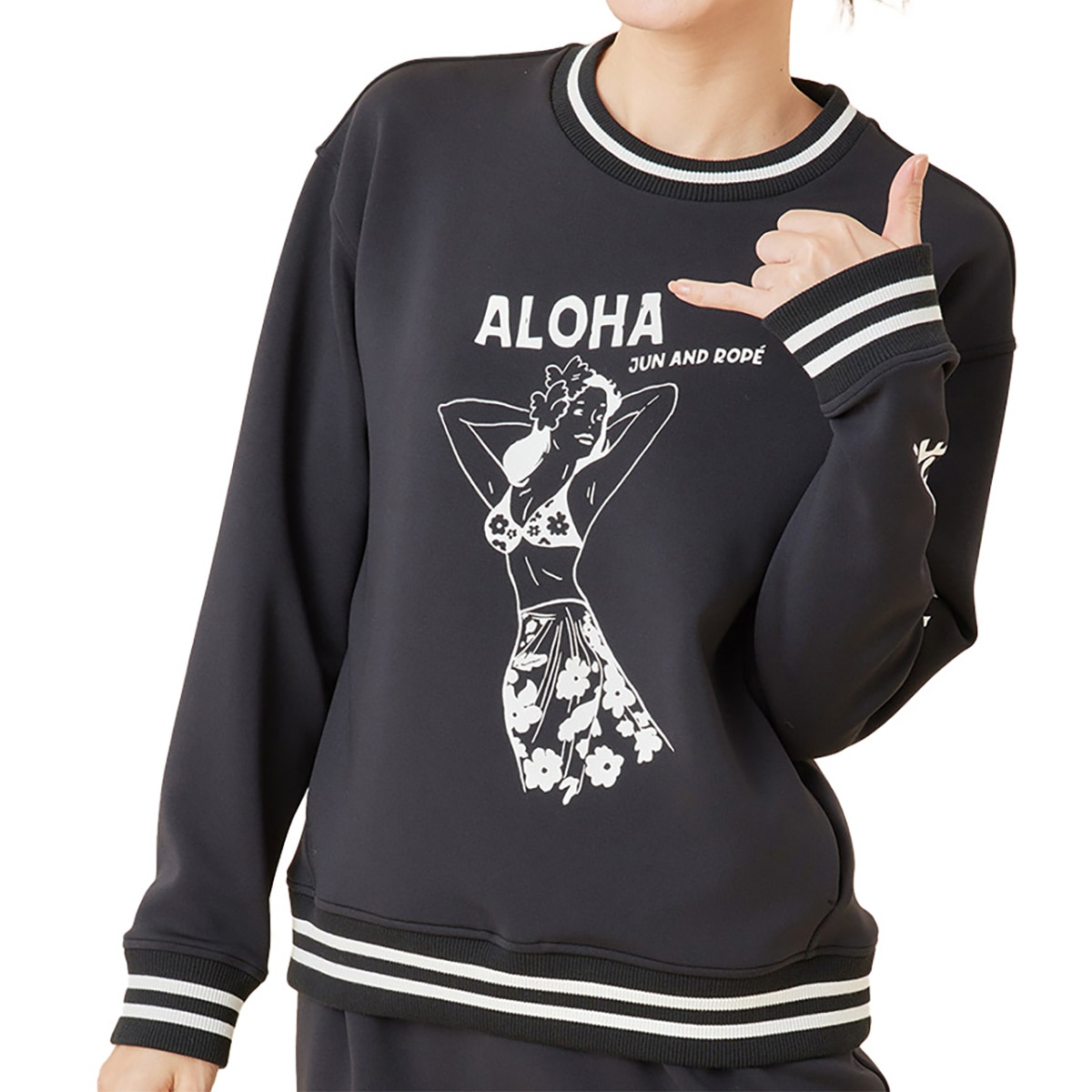 セール・アウトレット】ALOHA ピンナップガール長袖プルオーバー