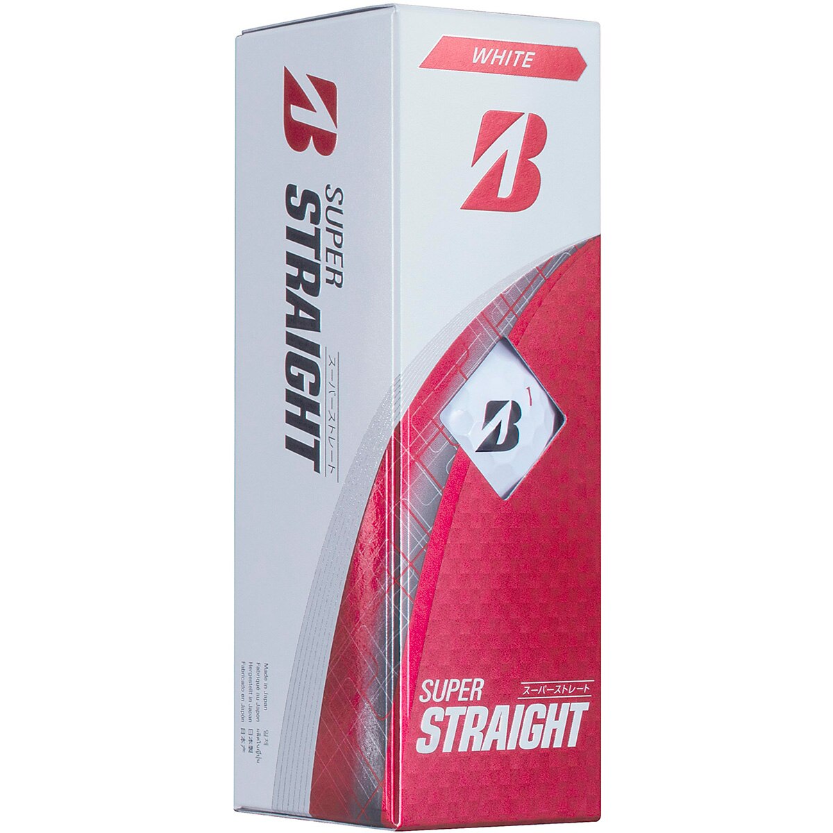 ブリヂストン SUPER STRAIGHT ゴルフボール 3ダースセット 無料オウンネーム】SUPER STRAIGHT（ホワイト） [3ダース：36個
