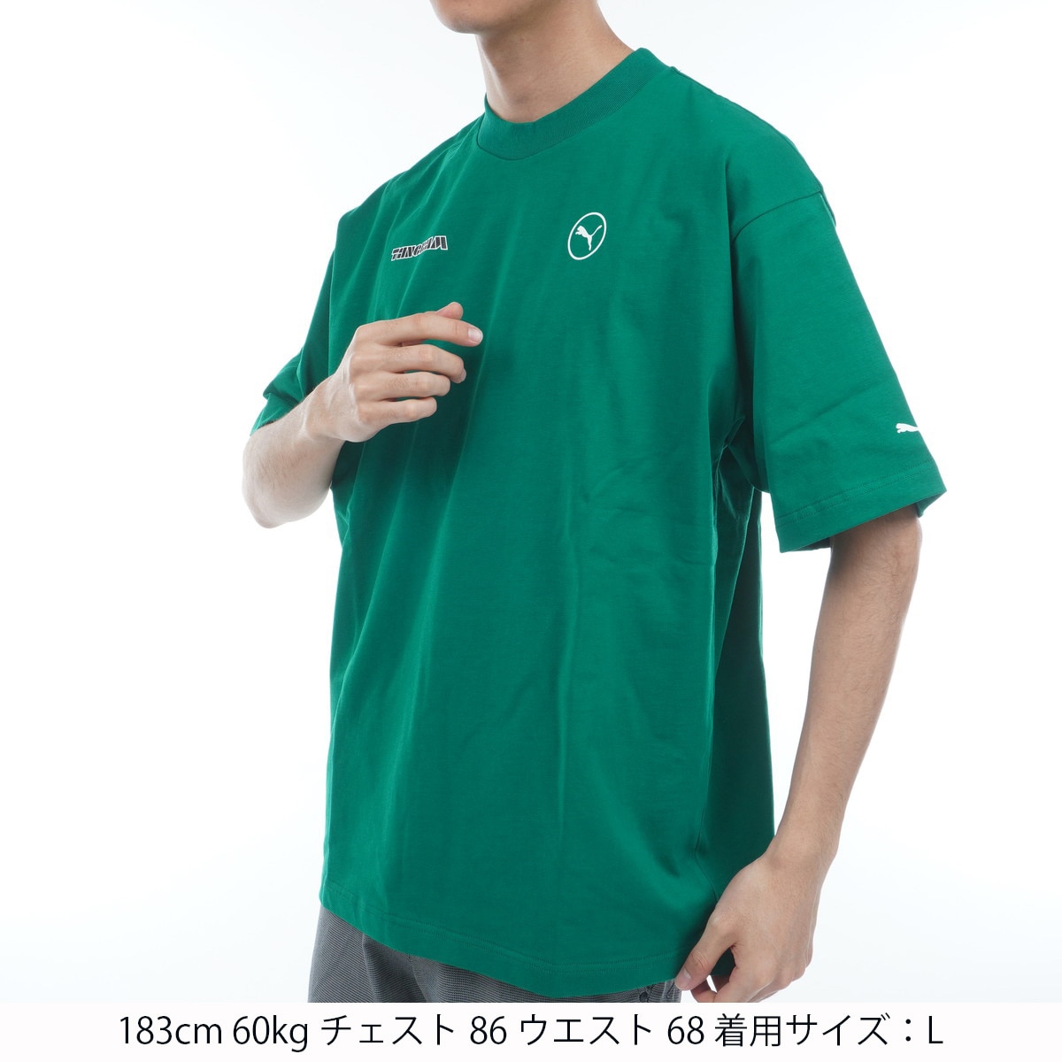 PUMA×TANGRAM コラボTシャツ Mサイズ PUMA × TANGRAM TEE PUMA BLACK TGA-MT180