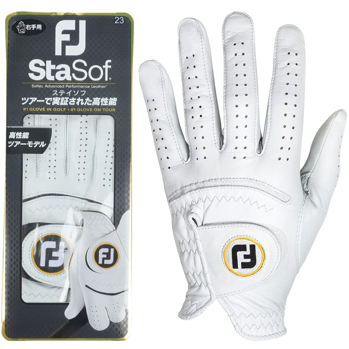 FJ StaSof ゴルフグローブ ホワイト 22他6点 ステイソフ グローブ レフティ レフティ(【男性】グローブ)|Foot Joy
