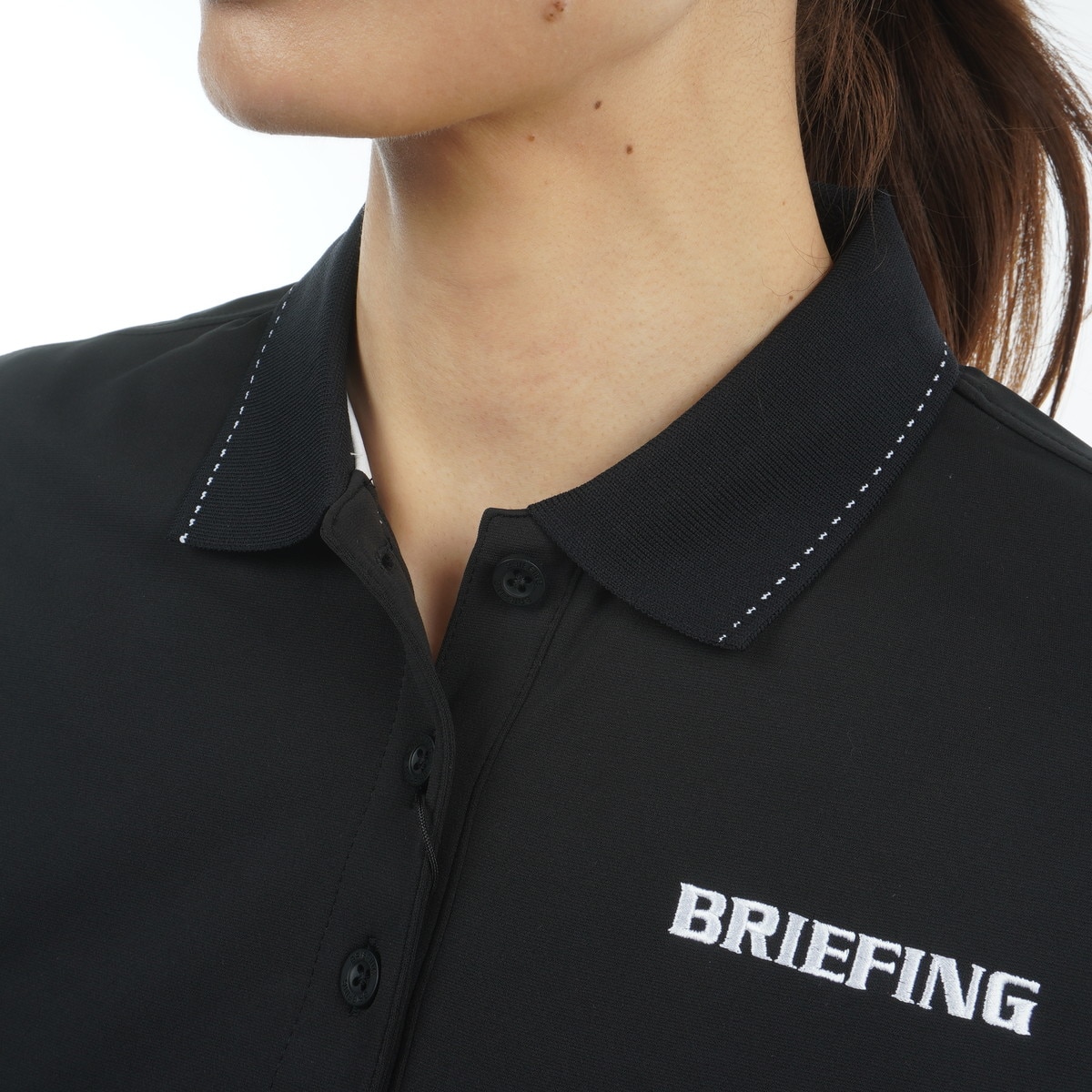 未使用　BRIEFING ブラック 半袖ポロワンピース M セール】MA Firsthand/マ ファーストハンド BASIC LOGO POLO