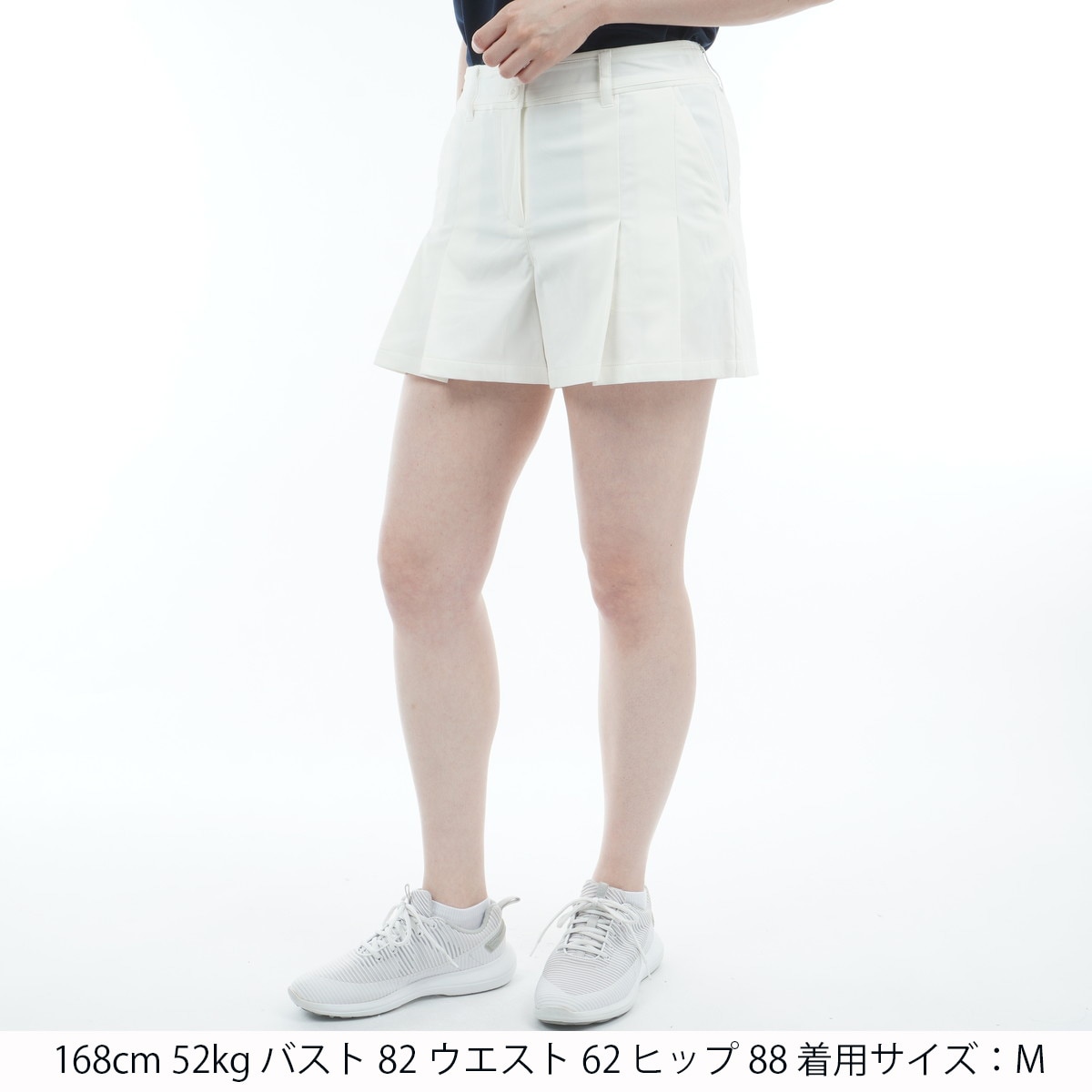 BRIEFING GOLF＊ストライププリーツショートパンツ ストレッチ ストライプ プリーツ ショートパンツ レディス