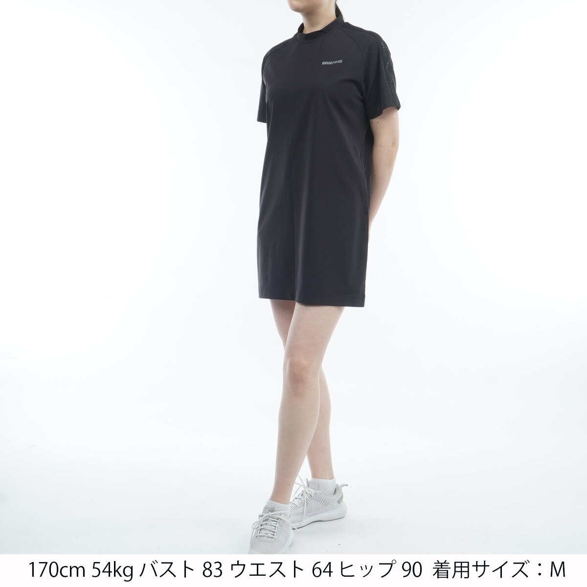 春夏先行！BRIEFINGブリーフィング☆3DロゴハイネックワンピースMネイビー BRIEFING（ブリーフィング）の「【ブリーフィングゴルフ】WOMENS