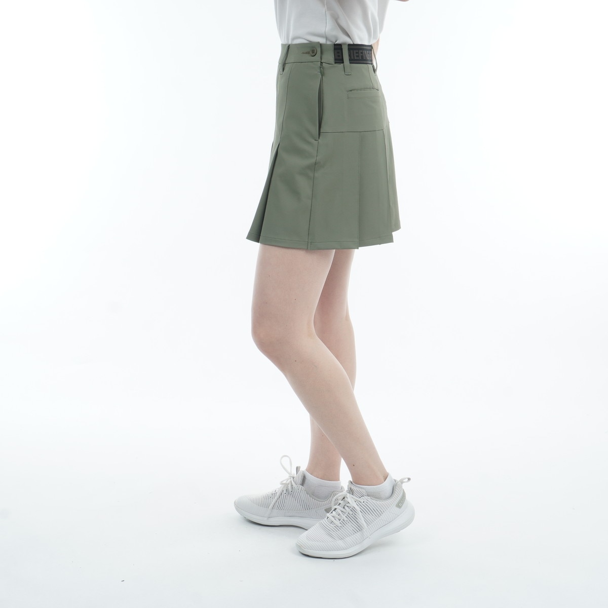 ストレッチ ロゴ エラスティック プリーツ スカート レディス(スカート