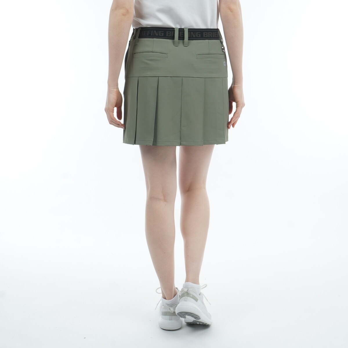 ストレッチ ロゴ エラスティック プリーツ スカート レディス(スカート