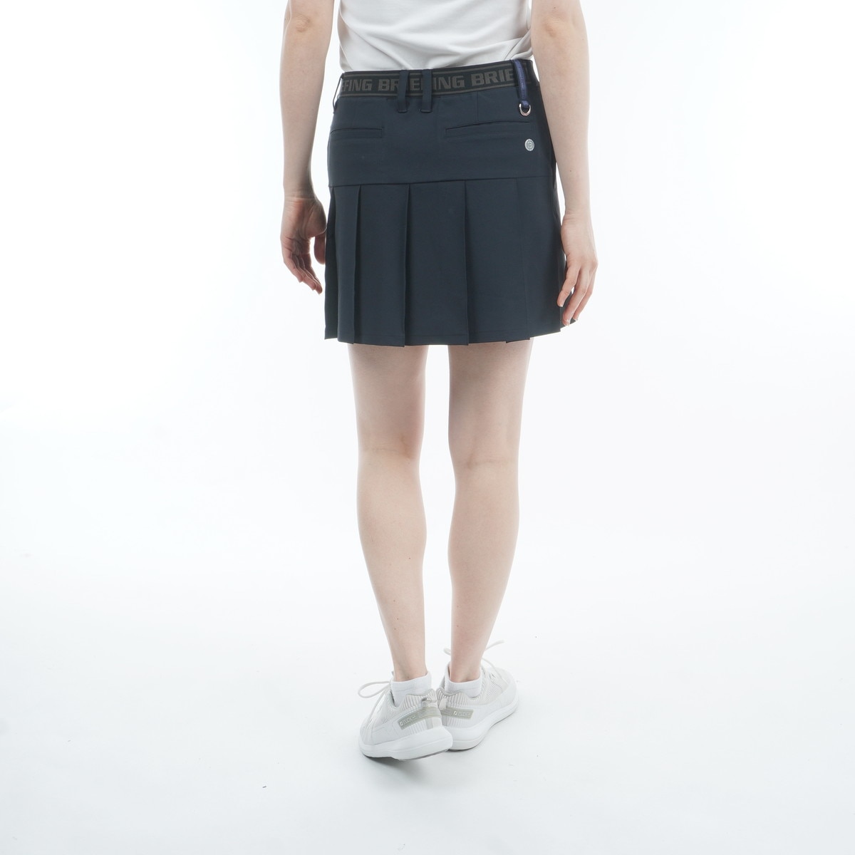 ストレッチ ロゴ エラスティック プリーツ スカート レディス(スカート