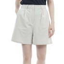 ハイ ウエスト プリーツ ショートパンツ