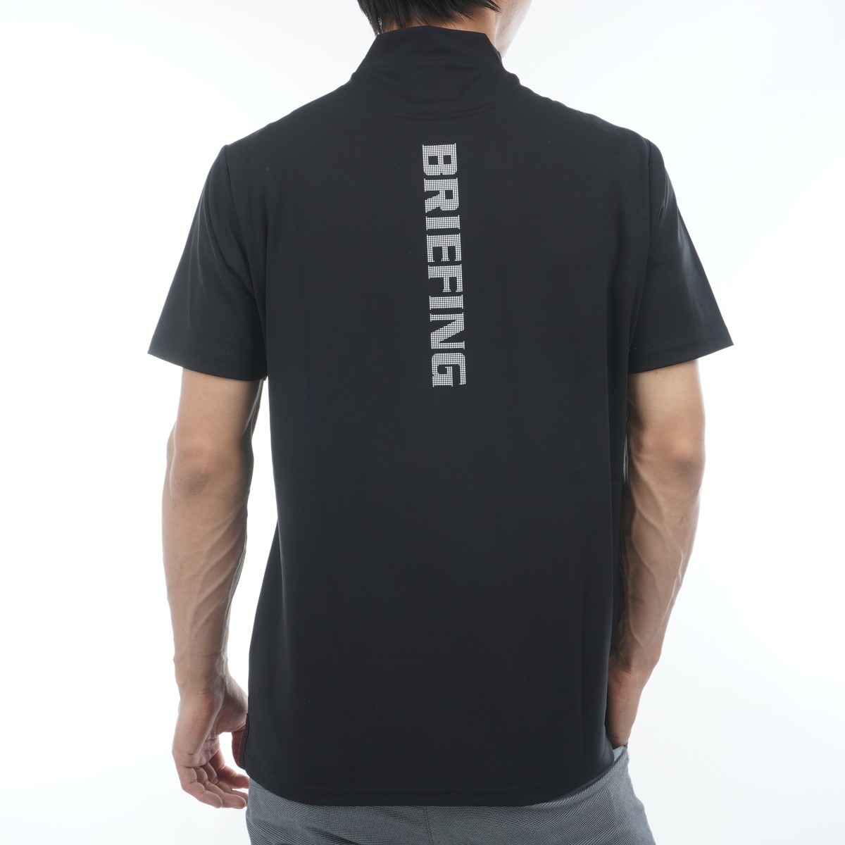 美品】ブリーフィングゴルフ ハイネック半袖Tシャツ ブラックM