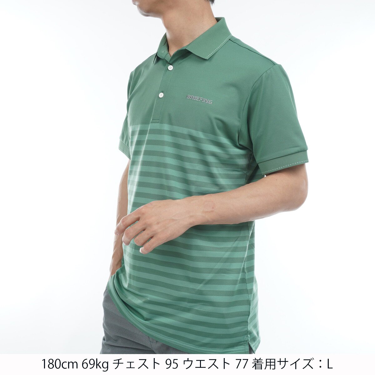 シャドウ ストライプ 半袖ポロシャツ(半袖シャツ・ポロシャツ