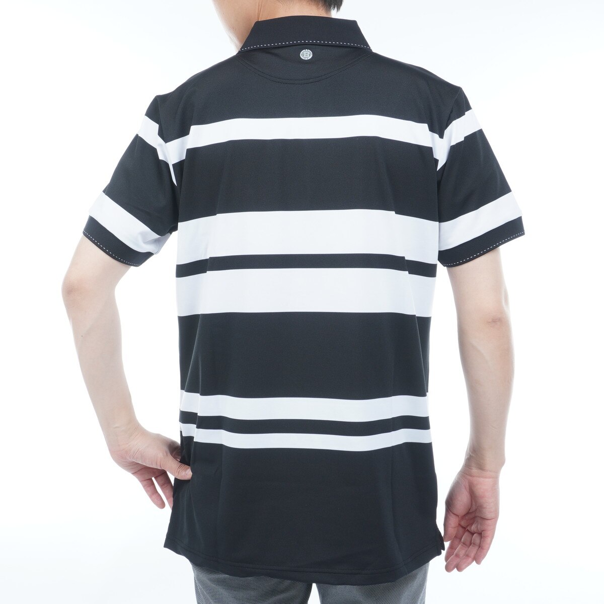 【新品】ブリーフィング BRIEFING ストライプ 半袖ポロシャツ MEN'S PANEL STRIPE POLO（メンズパネルストライプポロ