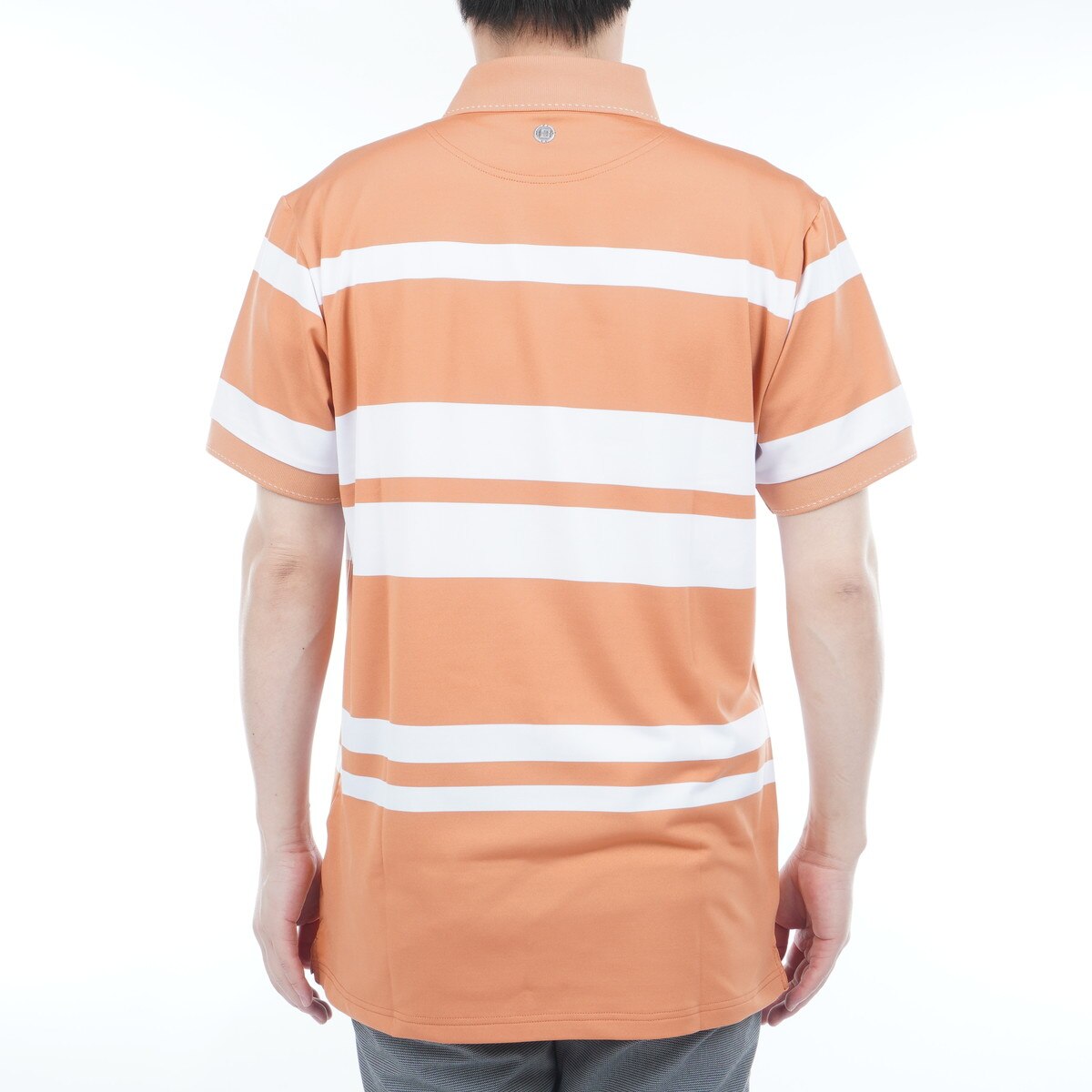 パネル ストライプ 半袖ポロシャツ(半袖シャツ・ポロシャツ