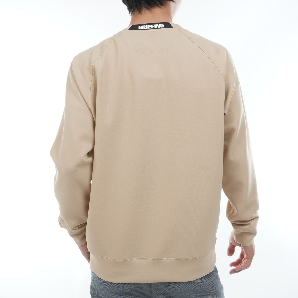 ストレッチ ミニ 3D ロゴ クルーネックスウェット(中間着