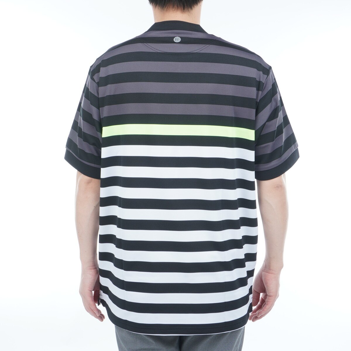 ブリーフィング　BRIEFING　マリン ストライプ RF ハイネック半袖シャツ マリン ストライプ RF ハイネック半袖シャツ(半袖シャツ・ポロシャツ