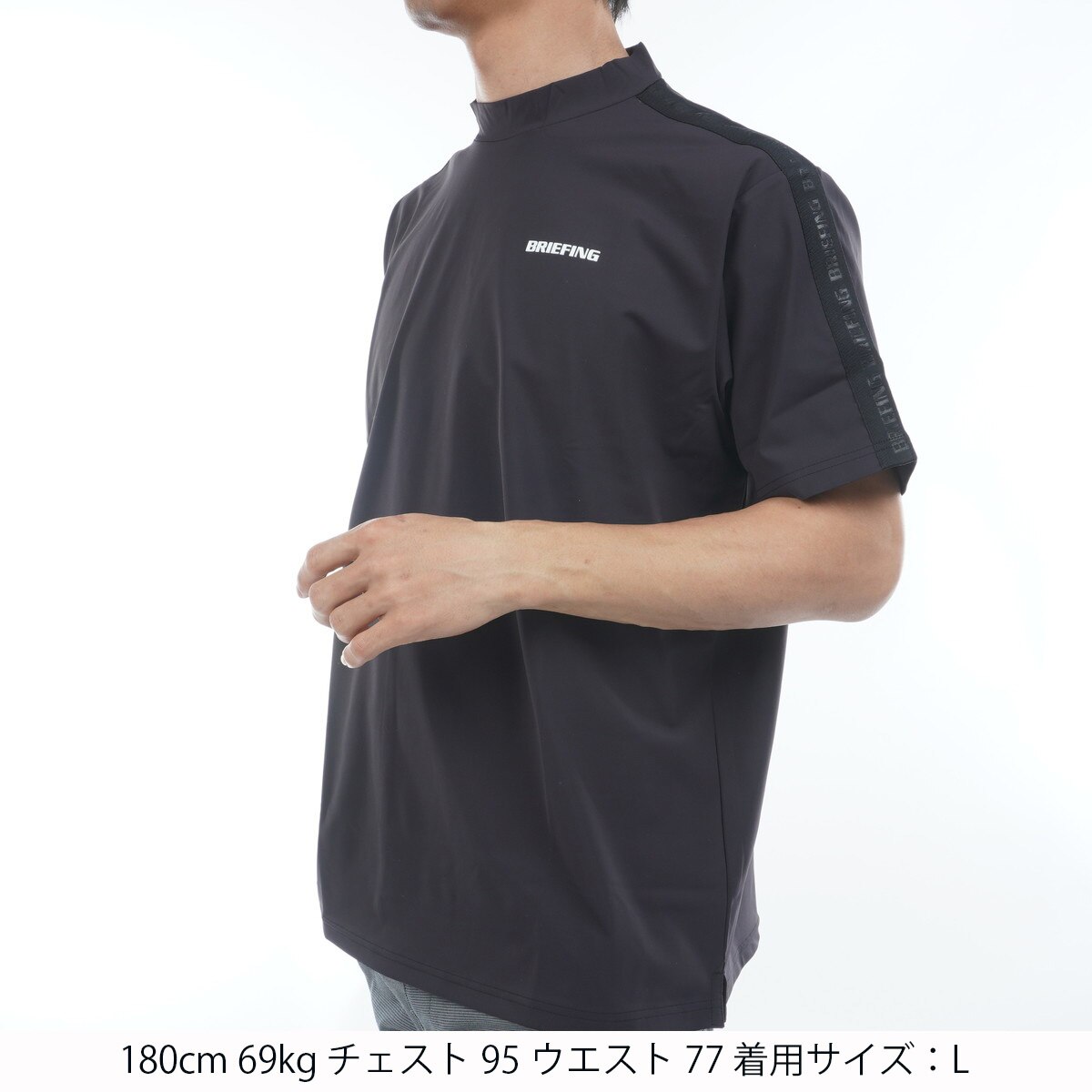 ロゴ ライン RF ハイネック半袖シャツ(半袖シャツ・ポロシャツ