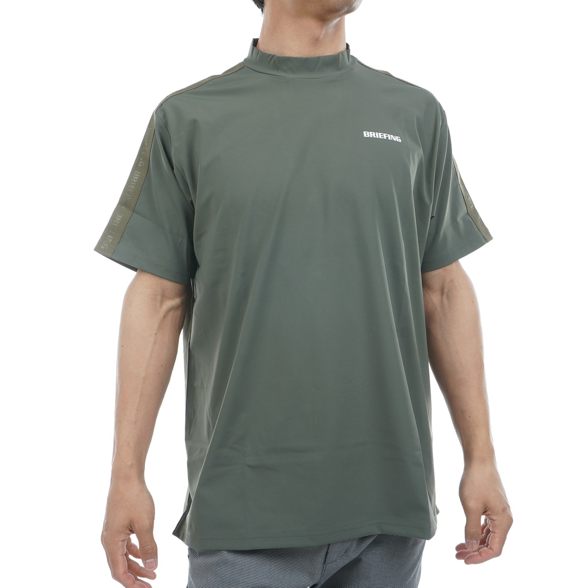 美品】ブリーフィングゴルフ ハイネック半袖Tシャツ ブラックM