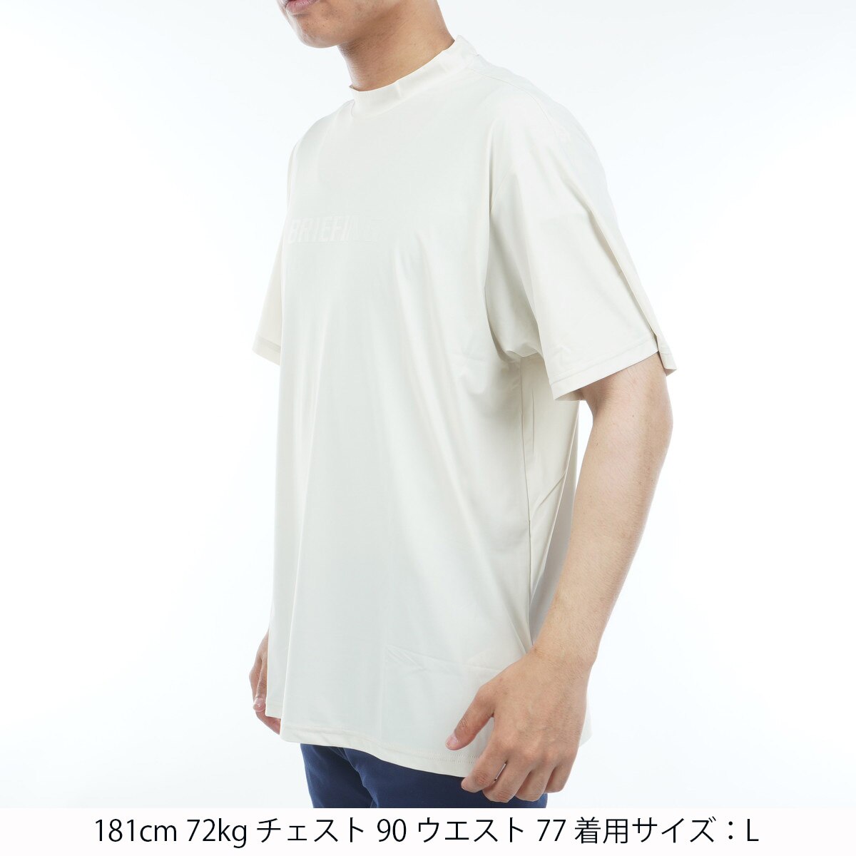 ブリーフィングゴルフメンズグラフィックRFハイネック半袖シャツサイズL ブリーフィングゴルフメンズグラフィックRFハイネック半袖シャツ