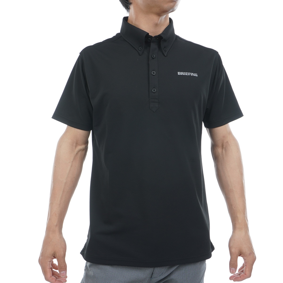 ストレッチ ドレス ボタンダウン 半袖ポロシャツ(半袖シャツ