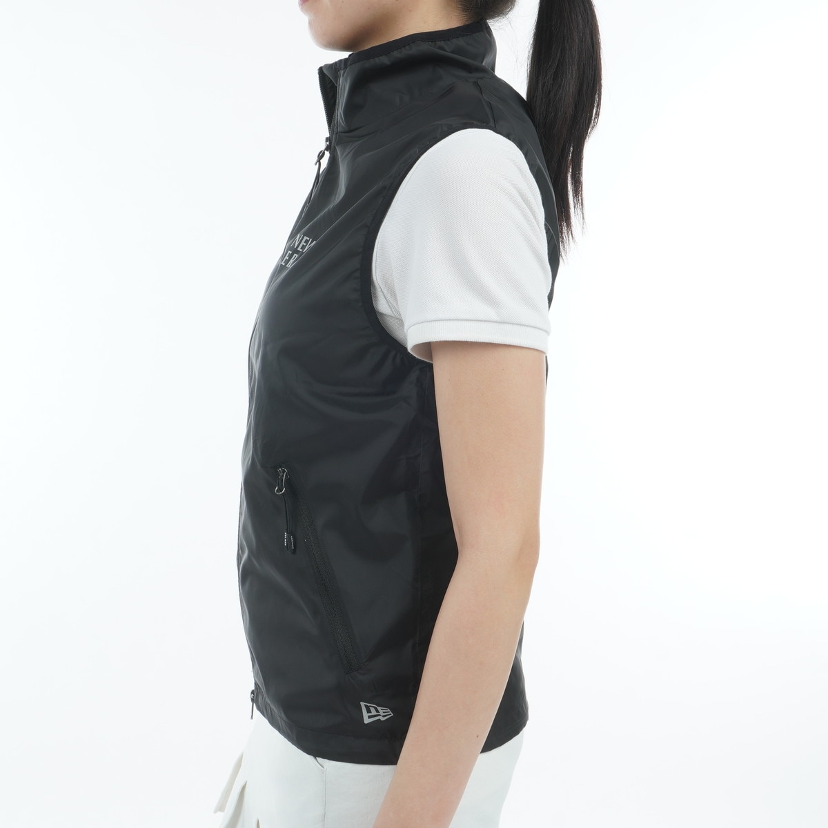 ニューエラ NEWERA ／ レディス GFW ウーブン フルジップベスト 新品 Women's ウーブン フルジップベスト ブラック | ゴルフ