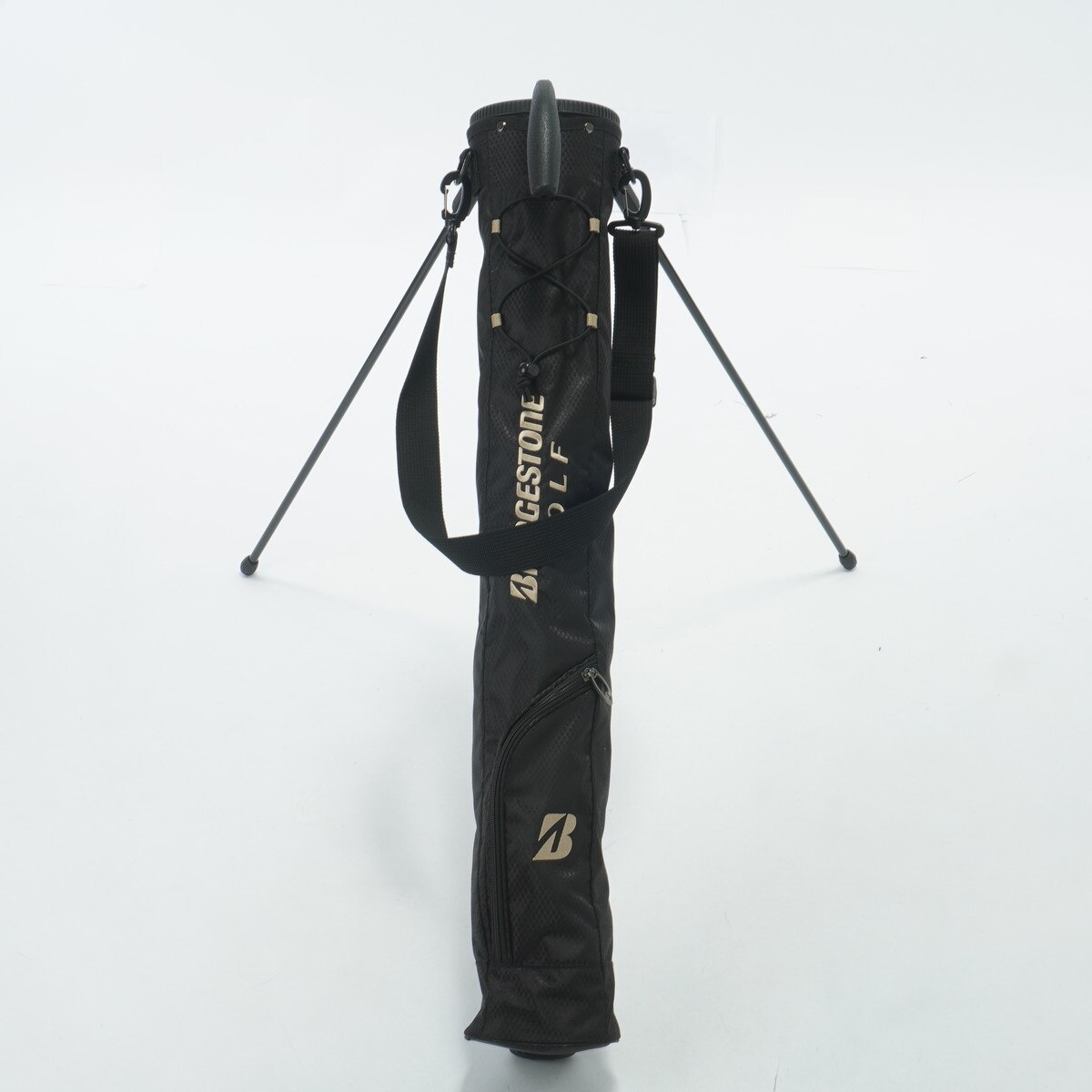 BRIDGESTONE ゴルフバッグ CCG220 BK セルフクラブスタンド(BG(黒/ゴールド)): ギア|BRIDGESTONE GOLF
