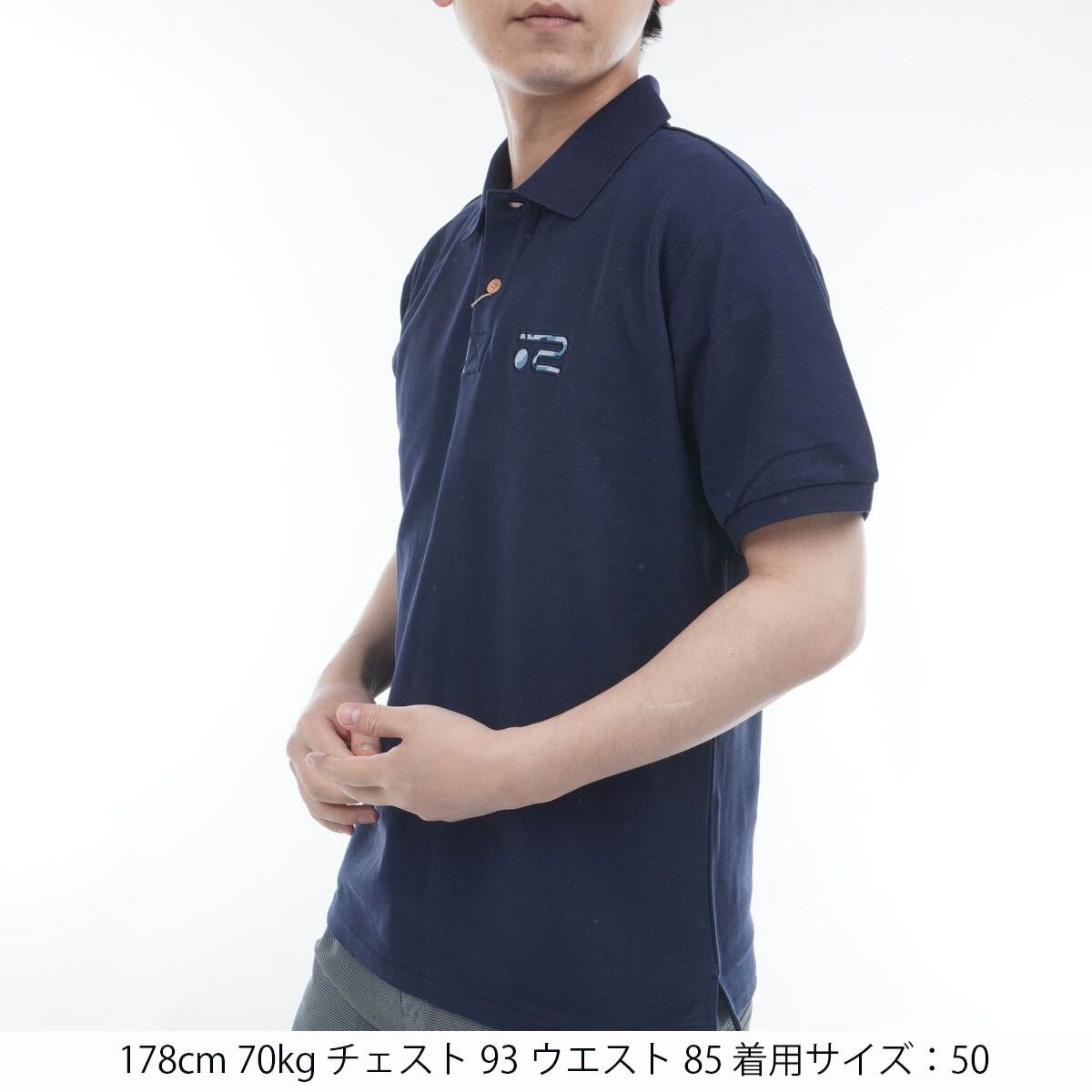 ロサーセン（ロサーセン） ボーダー半袖ポロシャツ 044-22243-032