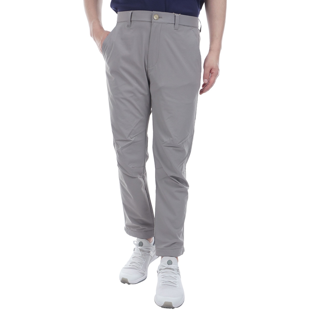 rosasen メンズ　ダークグレーパンツ　79サイズ Rosasen ロサーセン ストレッチ フロッキープリント ツイル