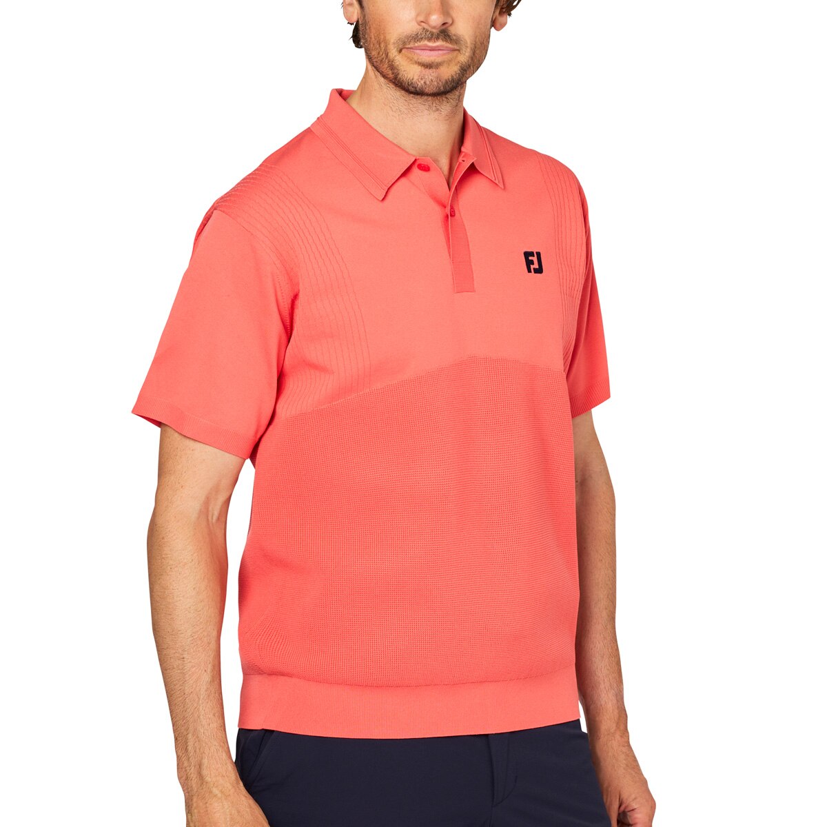 口コミ・評価｜ストレッチ 編地切替半袖セーターポロシャツ（半袖