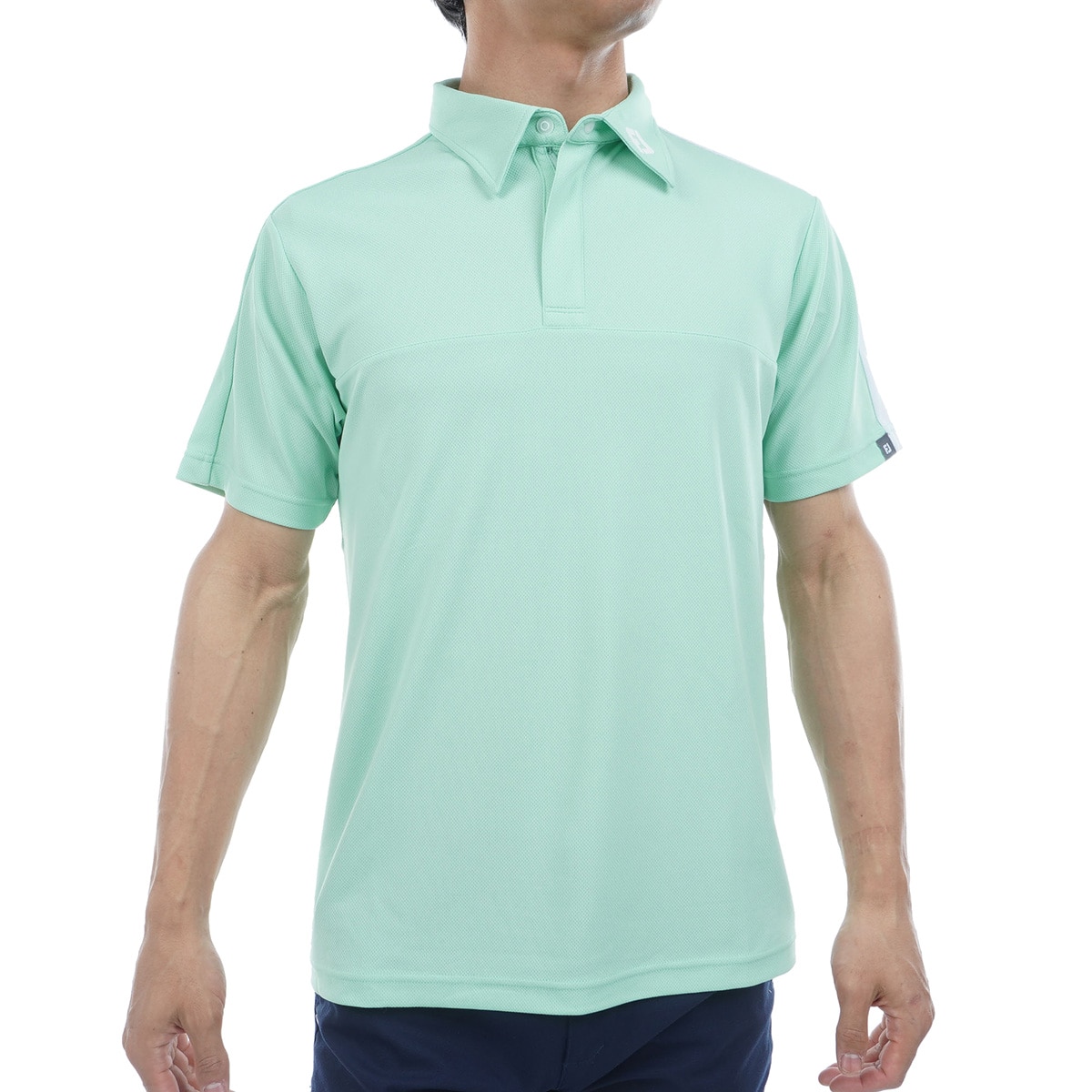 セール・アウトレット】ストレッチ 半袖ハーフジップポロシャツ