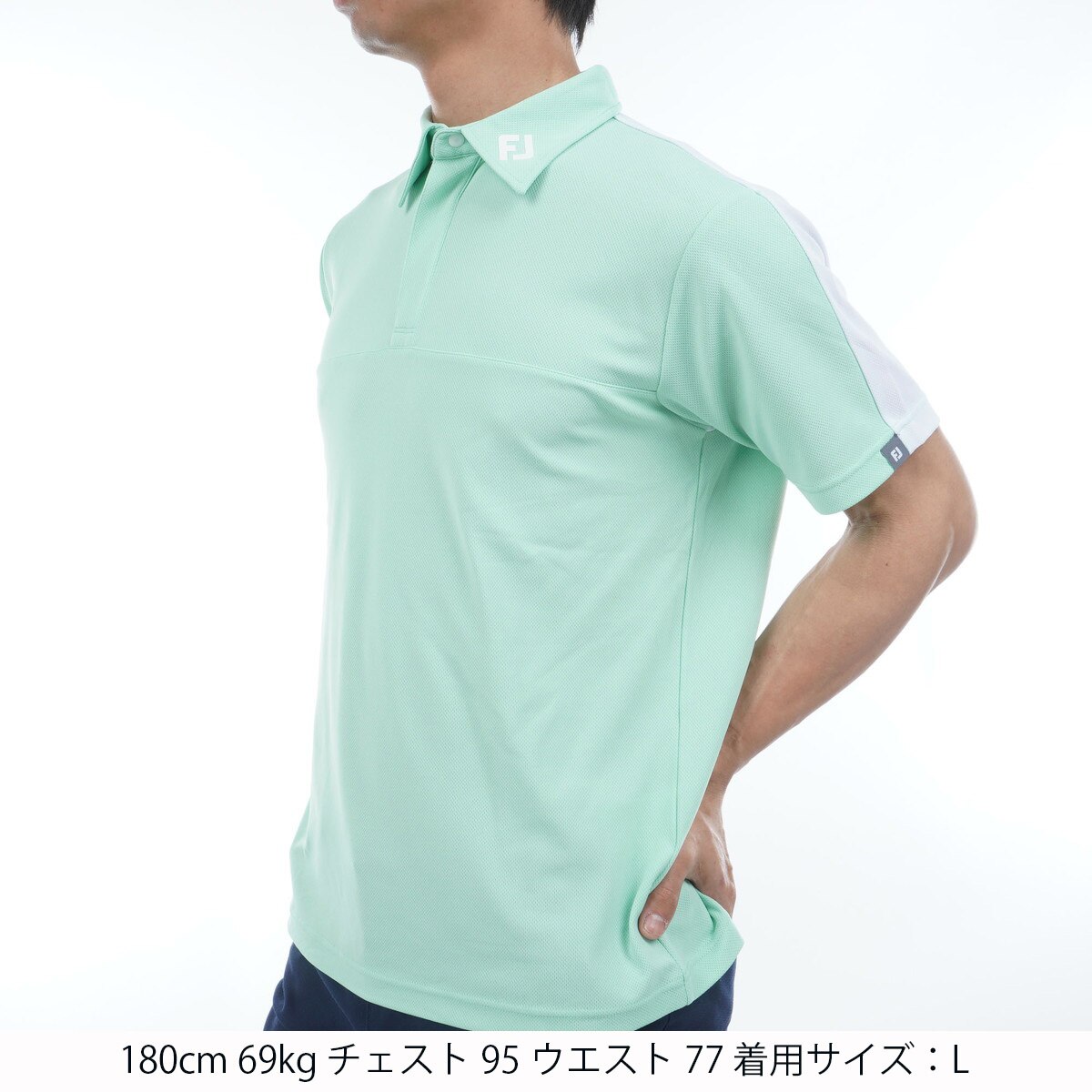 セール・アウトレット】ストレッチ 半袖ハーフジップポロシャツ