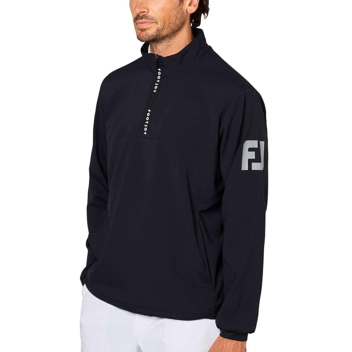 golfickers ハーフジップジャケット　青　XL TWINSOF ストレッチ 長袖ハーフジップジャケット(アウター