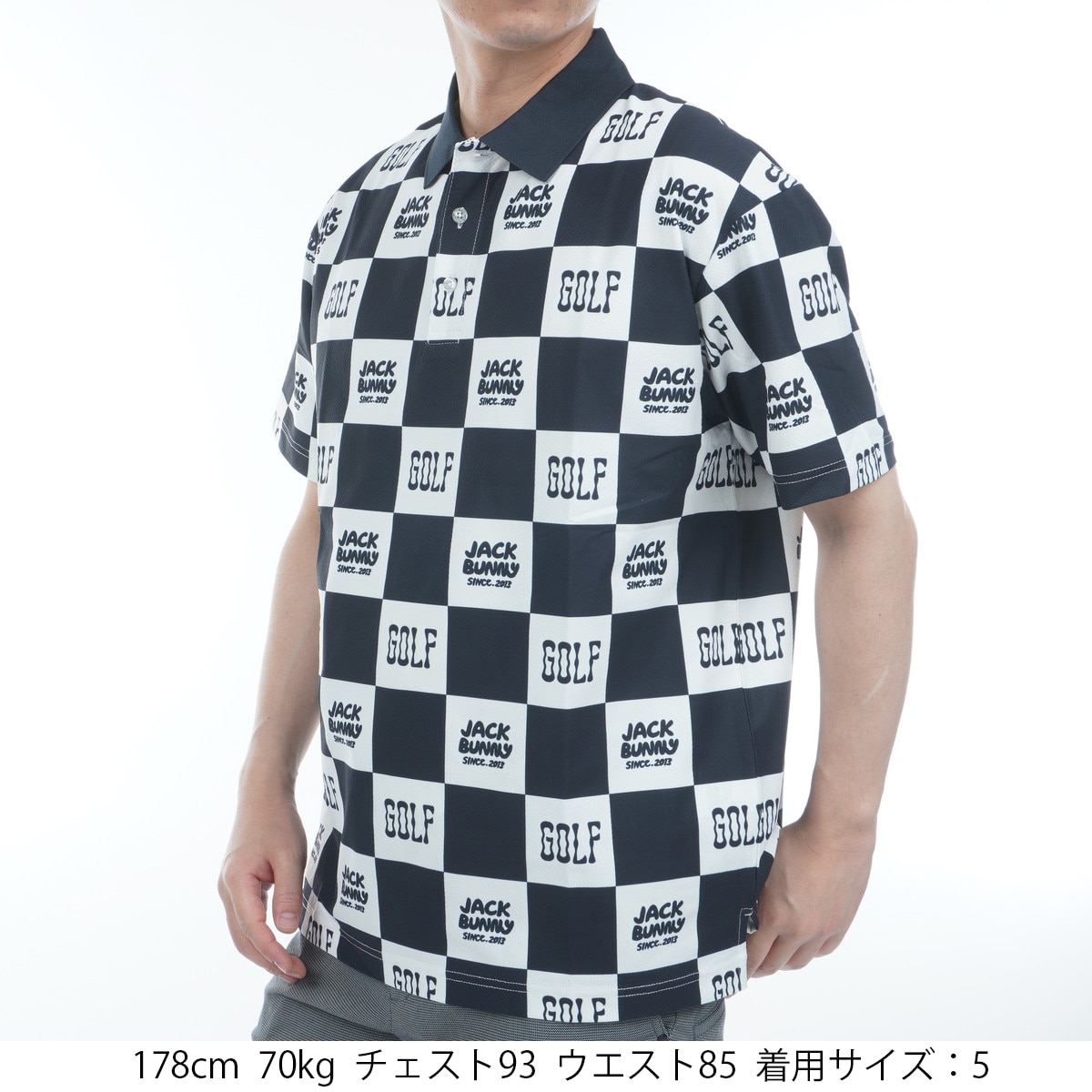 ジャックバニー ハニカムダブルフェイス 半袖ポロシャツ サイズ5 Lサイズ 中古 アウトレット】ハニカムダブルフェイス 半袖ポロシャツ(半袖シャツ