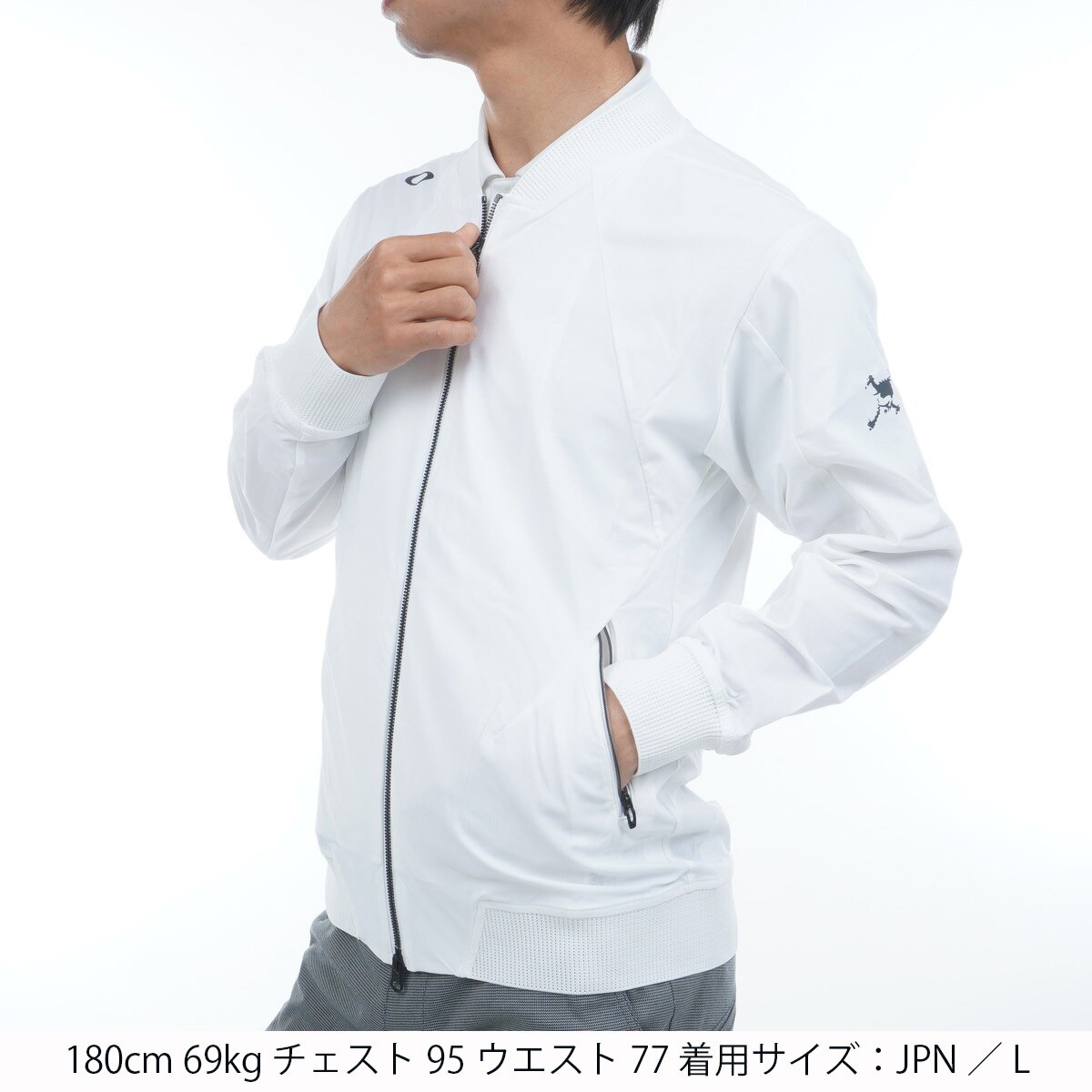 SKULL FUSION FLEX ストレッチブルゾン(中間着(セーター