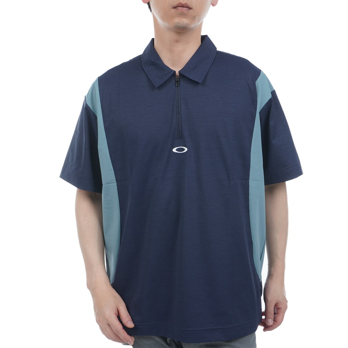 OAKLEY 00s Y2K オークリー ハーフジップ 半袖ポロシャツ サイズS OAKLEY 00s Y2K オークリー ハーフジップ 半袖ポロシャツ サイズ