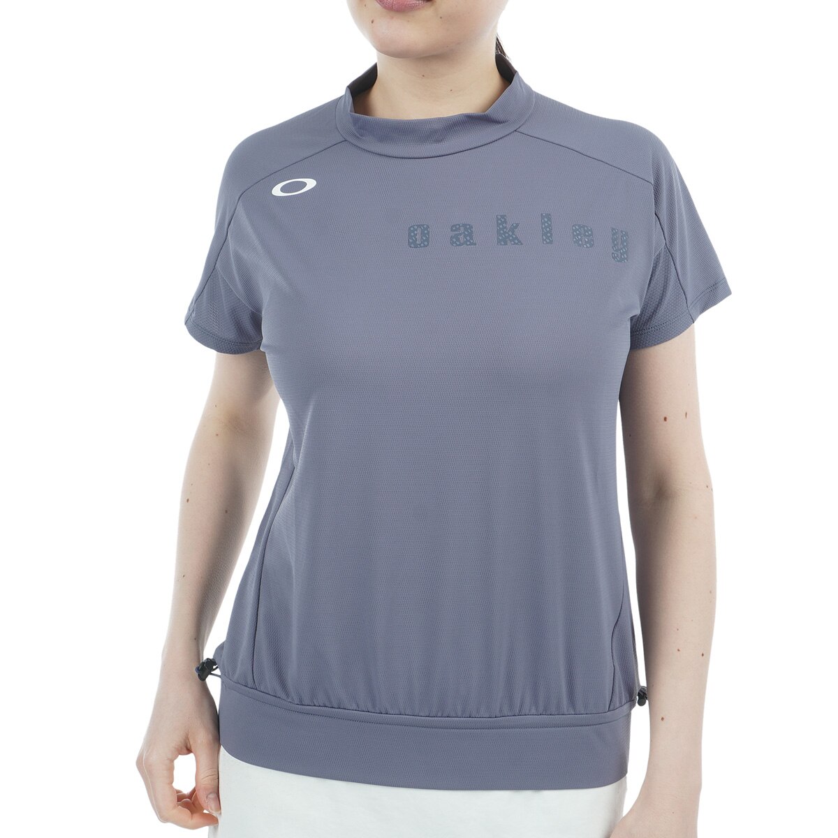 ELEVATE SQUEEZE HEM モックネック半袖シャツ レディス(半袖シャツ