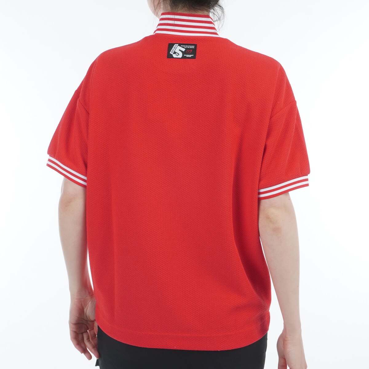 サークルジャガード ストレッチ半袖シャツ レディス(半袖シャツ