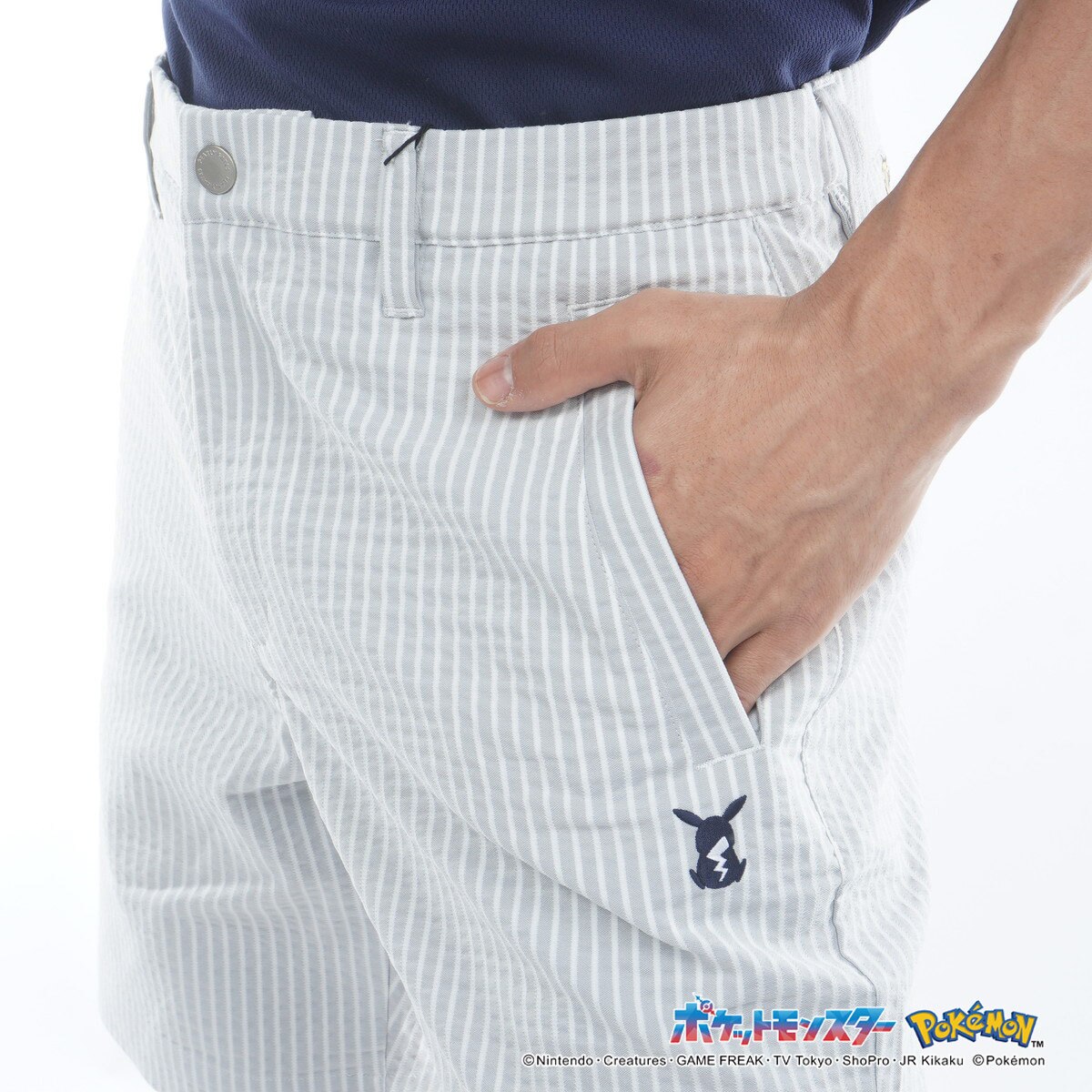 PEARLY GATES 【ポケモン】C/Peサッカーストライプショートパンツ アウトレット】ポケモン C／Peサッカーストライプ ショートパンツ