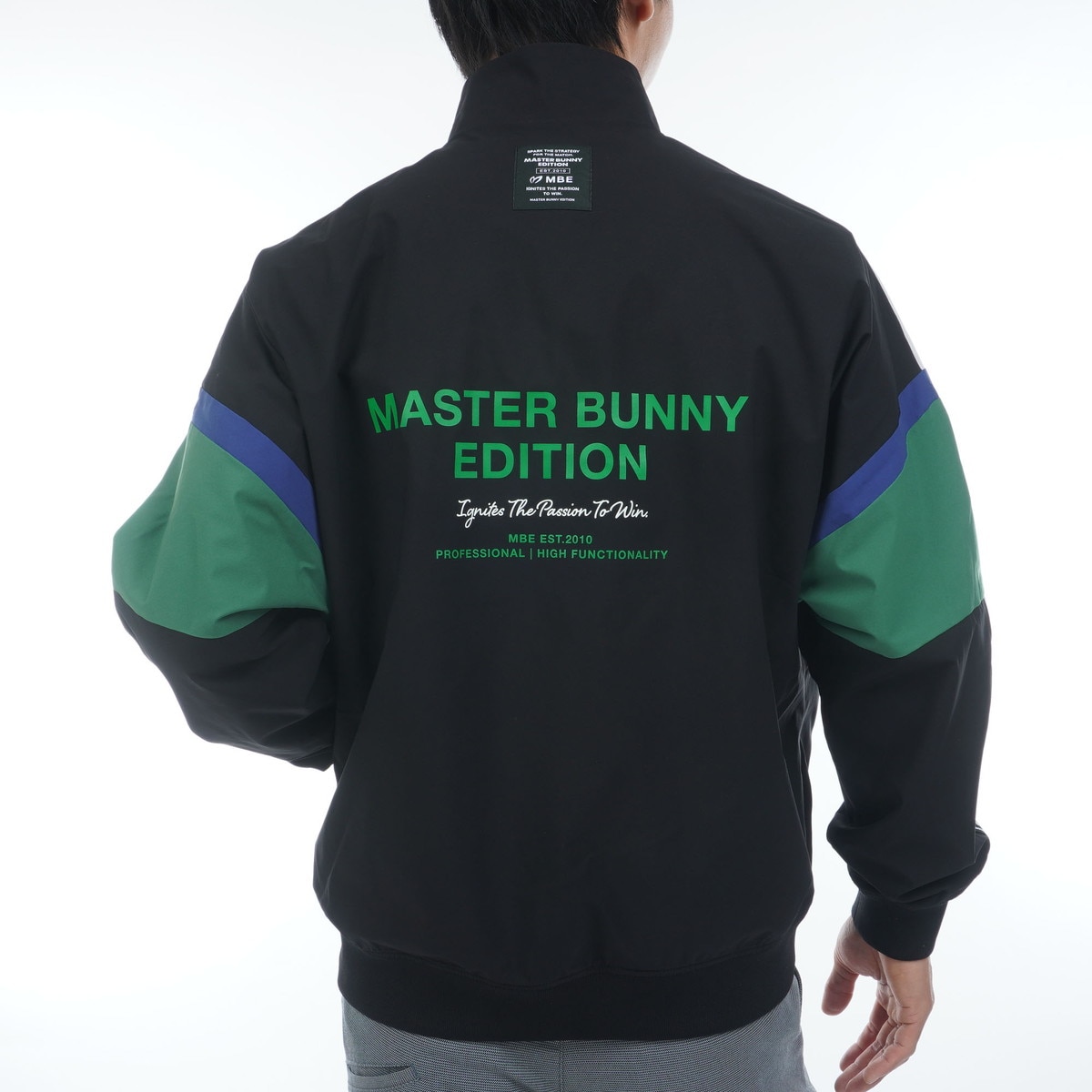 【美品】MASTER BUNNY ライトウエイトタフタブルゾン　5 セール・アウトレット】ストレッチ ライトタフタ ジップアップ