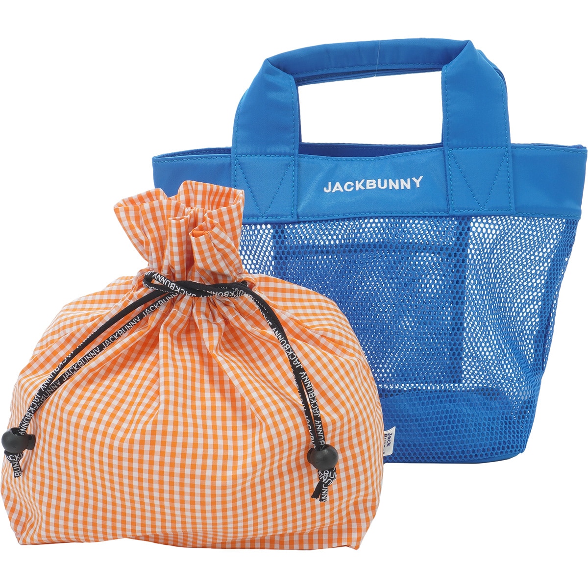 セール・アウトレット】巾着付きメッシュカートバッグ(ラウンドバッグ