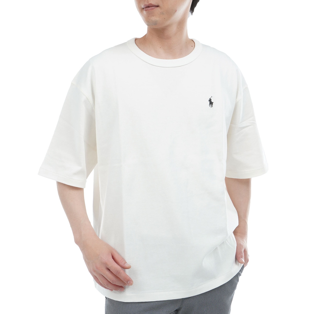 リラックス フィット ロゴ ジャージー 半袖Tシャツ(半袖シャツ